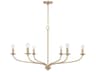 Capital Lighting Dolan 6-Light Matte Brass Candelabra Chandelier