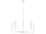 Capital Lighting Paloma 8-Light Textured White Candelabra Chandelier