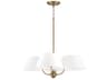 Capital Lighting Welsley 4-Light Aged Brass Candelabra Chandelier
