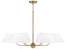 Capital Lighting Welsley 6-Light Aged Brass Empire Chandelier