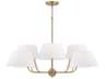 Capital Lighting Welsley 8-Light Aged Brass Empire Chandelier