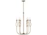Capital Lighting Cohen 6-Light Mystic Luster Brass Candelabra Chandelier