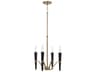 Capital Lighting Enzo 4-Light Aged Brass Black Candelabra Chandelier