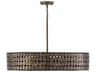 Capital Lighting Eliana 4-Light Dark Brass Drum Chandelier
