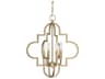 Capital Lighting Ellis 4-Light Brushed Gold Candelabra Chandelier