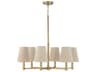 Capital Lighting Mira 6-Light Matte Brass Chandelier
