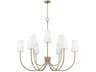 Capital Lighting Averitt 9-Light Aged Brass Candelabra Chandelier
