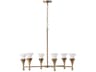Capital Lighting Nola 6-Light Mystic Luster Brass Candelabra Chandelier