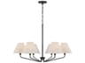 Capital Lighting Chadwick 6-Light Espresso Black Candelabra Chandelier