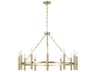 Capital Lighting Winton 12-light Matte Brass Candelabra Round Chandelier