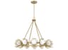 Capital Lighting Flora 12-light Buffed Gold Globe Round Chandelier