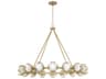 Capital Lighting Flora 16-light Buffed Gold Globe Round Chandelier
