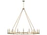 Capital Lighting Pearson 20-Light Aged Brass Candelabra Round Chandelier