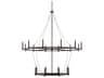 Capital Lighting Lancaster 20-Light Black Iron Tiered Chandelier