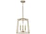 Capital Lighting Thea 4-Light Aged Brass Candelabra Chandelier