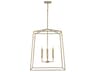 Capital Lighting Thea 4-Light Aged Brass Candelabra Chandelier
