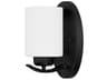 Capital Lighting Dixon 1-Light Matte Black Glass Wall Sconce
