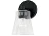 Capital Lighting Baker 1-Light Matte Black Glass Wall Sconce