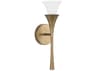 Capital Lighting Nola 1-Light Mystic Luster Brass Wall Sconce