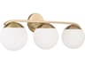 Capital Lighting Oliver 3-Light Matte Brass Vanity Light