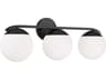 Capital Lighting Oliver 3-Light Matte Black Vanity Light
