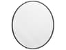 Cyan Design Klipp Black Round Wall Mirror