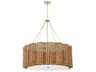 Cyan Design Boracay 6-Light Natural Cane Antique Brass Brown Pendant