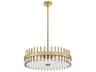 Cyan Design Cassio 6-Light Aged Brass Drum Round Pendant