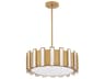 Cyan Design Volterra 4-Light Aged Brass Drum Round Pendant