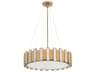 Cyan Design Volterra 5-Light Aged Brass Drum Round Pendant