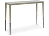 Caracole Classic Perfect Together Rectangular Brushed Antique Brass Deep Bronze Albino Console Table
