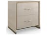 Caracole Classic Hang Up 2-Drawers White Hardwood Nightstand