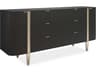 Caracole Classic Love At First Sight 6-Drawers Black Birch Wood Double Dresser