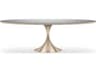 Caracole Classic Semper Oval Mirror Dining Table