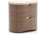 Caracole Fleur 2-Drawers Brown Nightstand