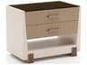 Caracole Counter Balance 2-Drawers Brown Nightstand