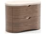 Caracole Fleur 2-Drawers Brown Nightstand