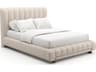 Caracole Well Balanced Beige Upholstered Queen Platform Bed