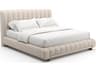 Caracole Well Balanced Beige Upholstered King Platform Bed