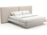 Caracole Overlap Beige Upholstered King Platform Bed