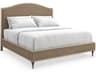 Caracole Fontainebleau Aglow Brown Hardwood Upholstered King Platform Bed