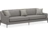 Caracole Modern Artisan Remix Remix Smoked Stainless Gray Upholstered Sofa