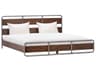Caracole Atelier Brown Oak Wood Queen Platform Bed