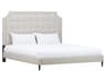 Caracole Atelier Beige Upholstered King Platform Bed