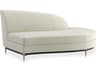 Caracole Upholstery Threes Company White Upholstered Chaise