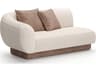 Caracole Seta Beige Upholstered Loveseat