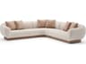 Caracole Seta Beige Upholstered Sectional Sofa