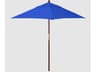 California Outdoor Patio Umbrella Quick Ship Grove Series 6 Foot Square Market Wood Outdoor Patio Umbrella with Push Lift System