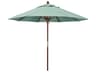 California Outdoor Patio Umbrella Custom Grove Series 9 Foot Octagon Market Wood Outdoor Patio Umbrella with Push Lift System