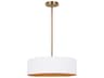 Canarm Rexton 3 -light White Drum Pendant